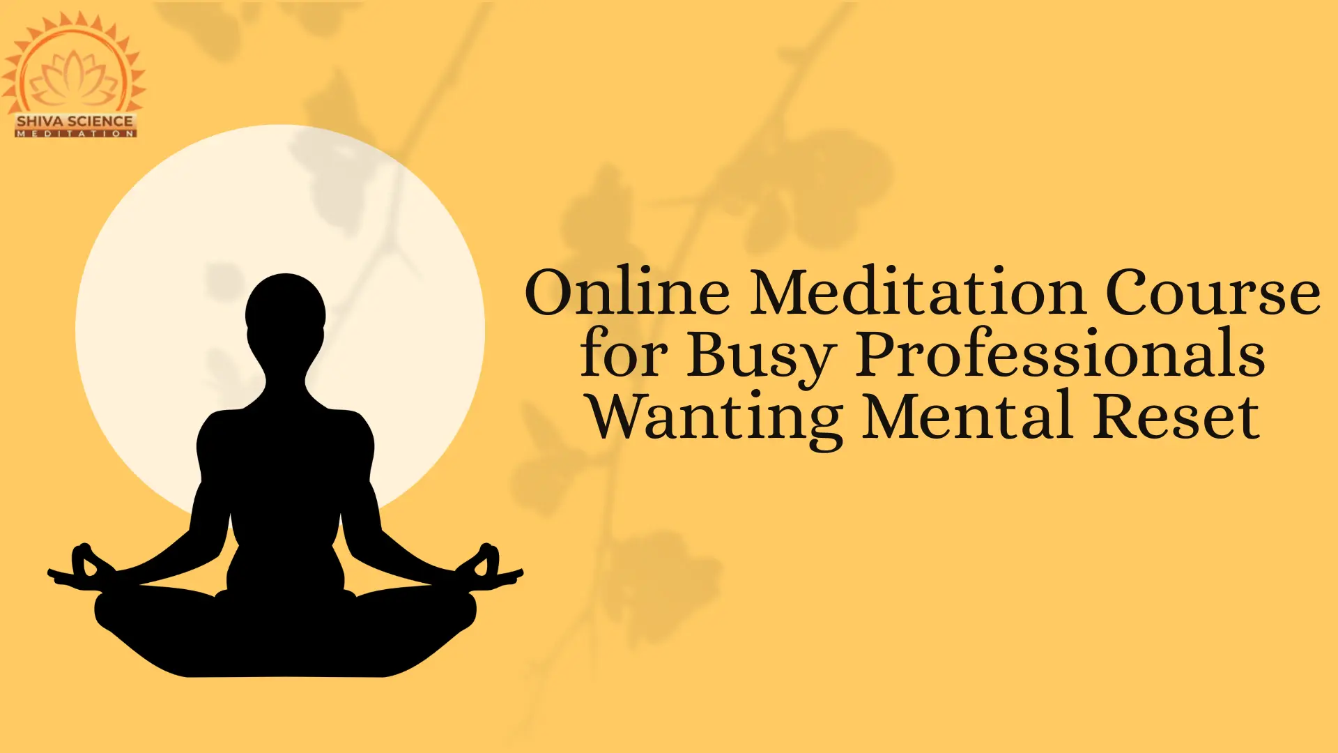 Online Meditation Course for Busy Professionals Wanting Mental Reset